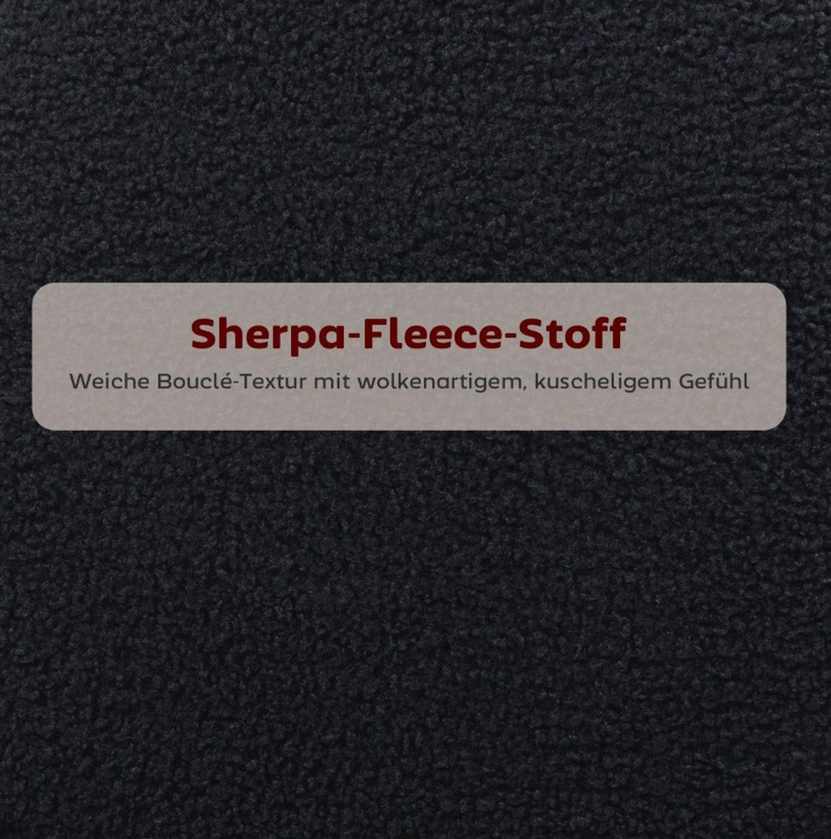 BARHOCKER 2er-Set mit Fleece-Bezug, gepolstertem Sitz und Fußstütze, Schwarz - Schwarz, Metall (49/95/52cm) - MIVRAY