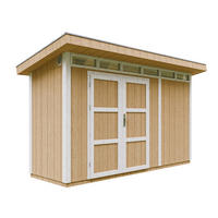 HOLZ-GARTHENHAUS basis LP SmartSide 4,3m² mit B161xL411xH239 cm - M902A - HARVEST HONEY - Beige, Holz (412/239/161cm) - Timbela