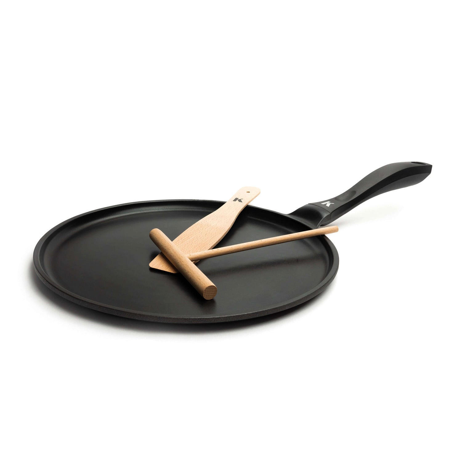 CREPE-PFANNE 28 cm Schwarz Induktion - Schwarz, Metall (28cm) - KLAMER