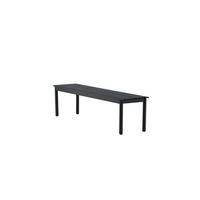 GARTENBANK MODENA Schwarz 180x40x35 cm - Schwarz, Metall (180/35/40cm) - FURNLUX