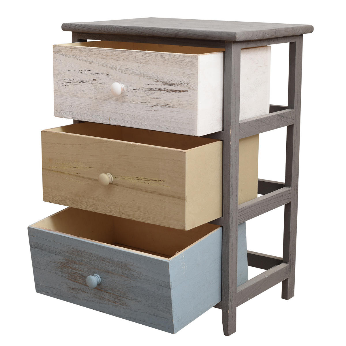 NACHTTISCH Grau 29/40/56 cm - Grau, Holz (29/56/40cm) - Mobili Rebecca
