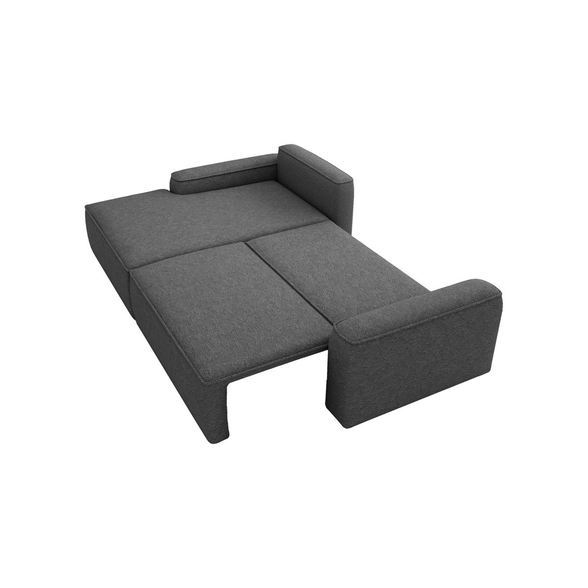 ECKSOFA OTATTI mit Schlaffunktion, Graphit - Dunkelgrau, Textil (245/160cm) - Fedve