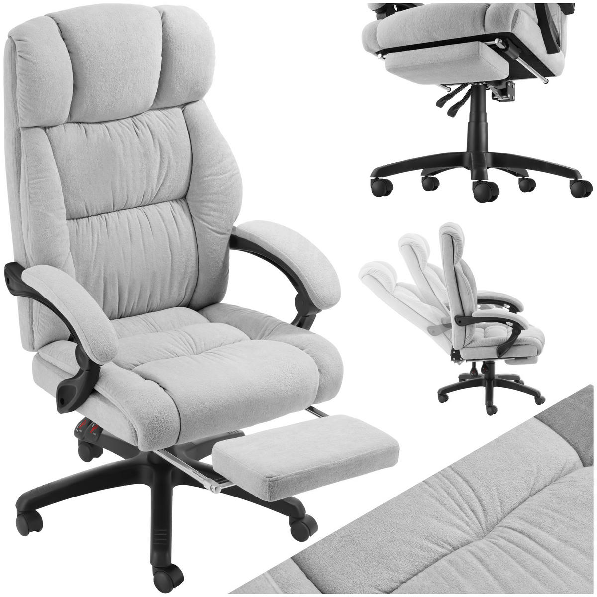 BÜROSTUHL Jillien,Belastbarkeit 120 kg,grau - Grau, Kunststoff (64/115/118cm) - tectake