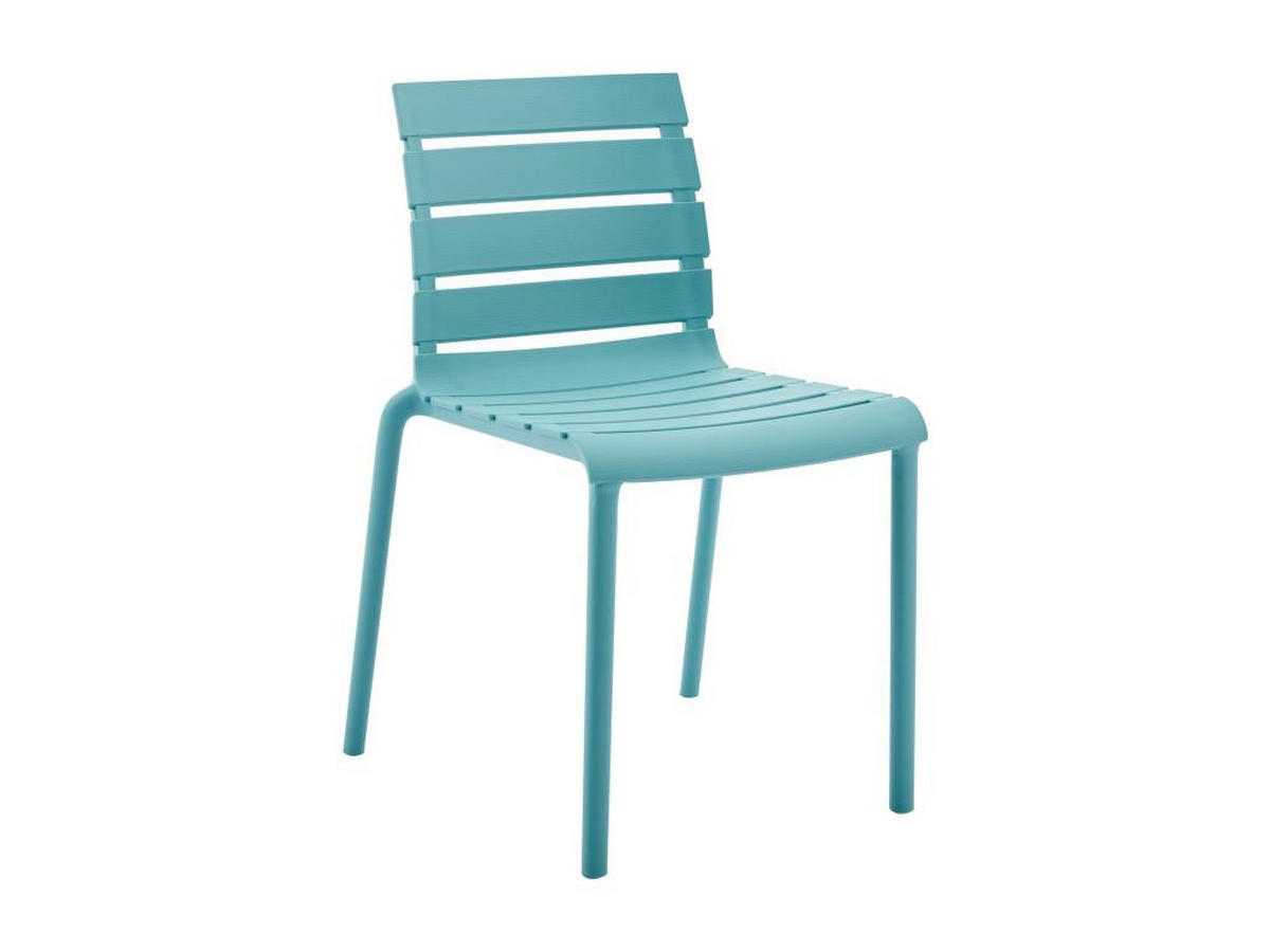 GARTENSTUHL stapelbar 2er-Set - Polypropylen - Himmelblau - PANDJI von MYLIA - Hellblau, Kunststoff (54/79/49.5cm) - Vente-Unique