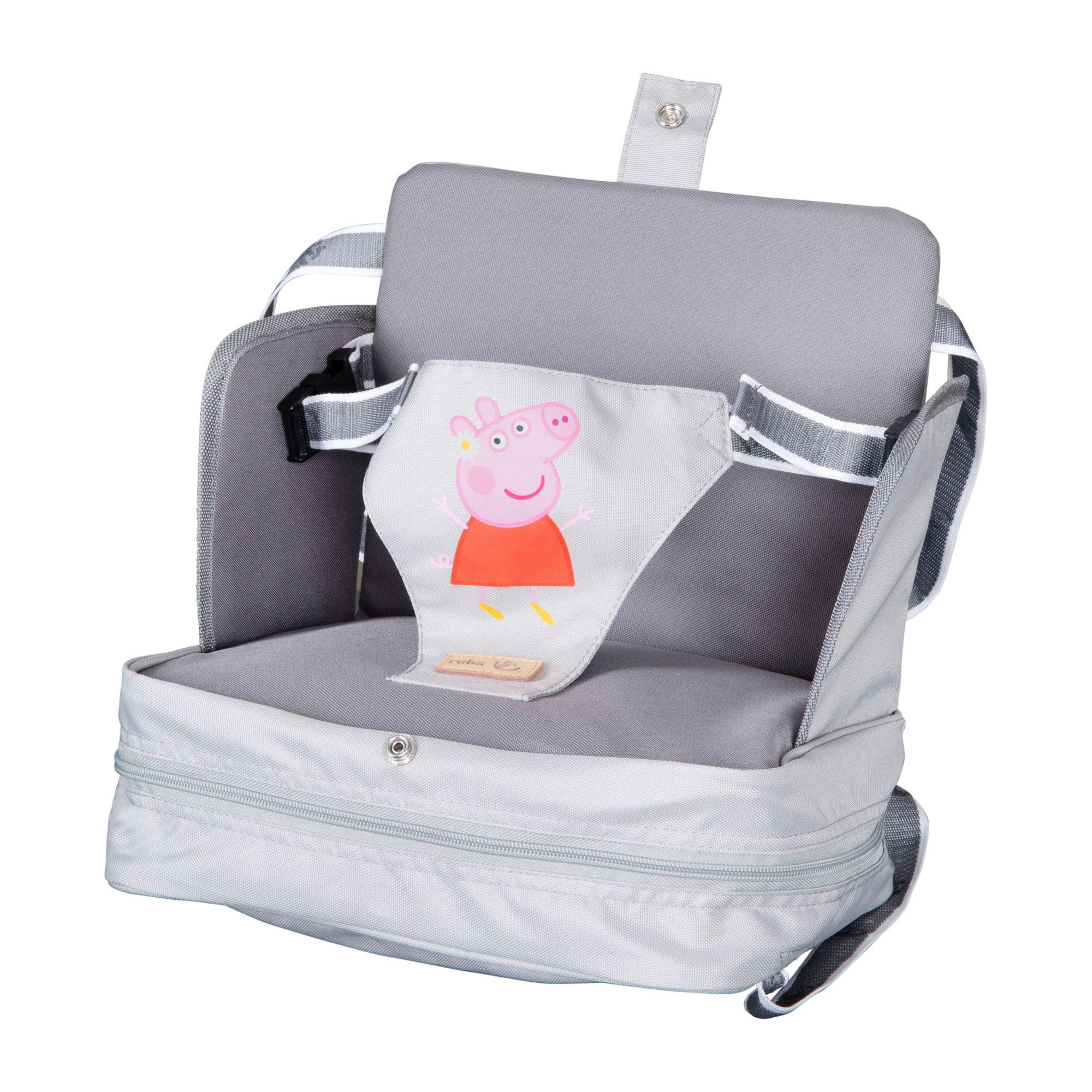 BOOSTERSITZ Peppa Pig - Grau, Textil (28/30/23cm) - Roba