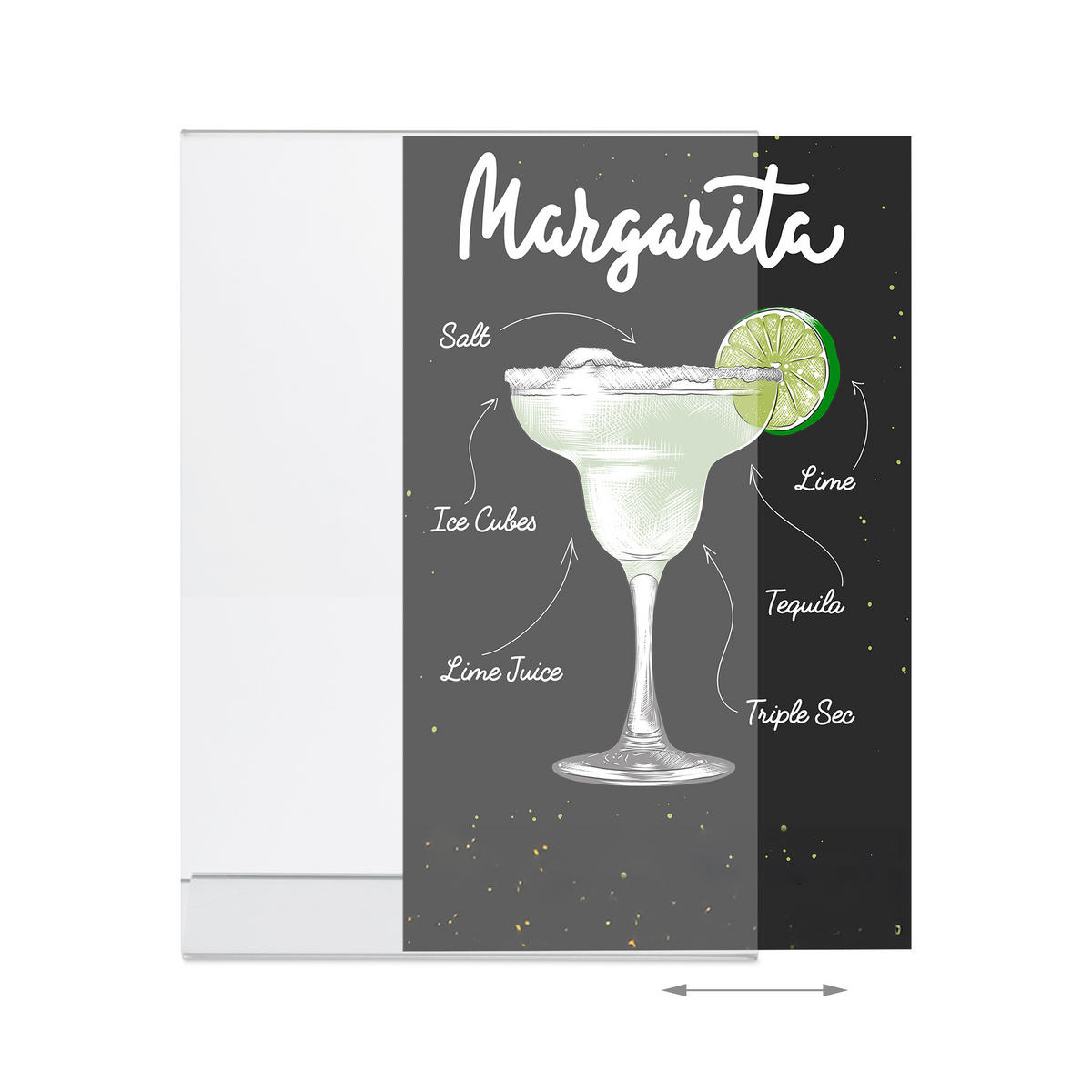 10XSTOJAN na stôl - priehľadné, plast (15/22/7cm) - Relaxdays