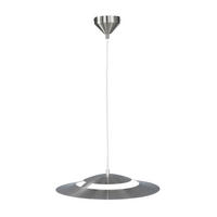 LED HÄNGELEUCHTE Silber Glas Weiß - Silberfarben, Glas (40/40/125cm)