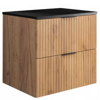 WASCHBECKUNTERSCHRANK FLOW + Platte Eiche Craft 60/57/46 cm - Eichefarben, Holzwerkstoff (60/57/46cm) - Rodan