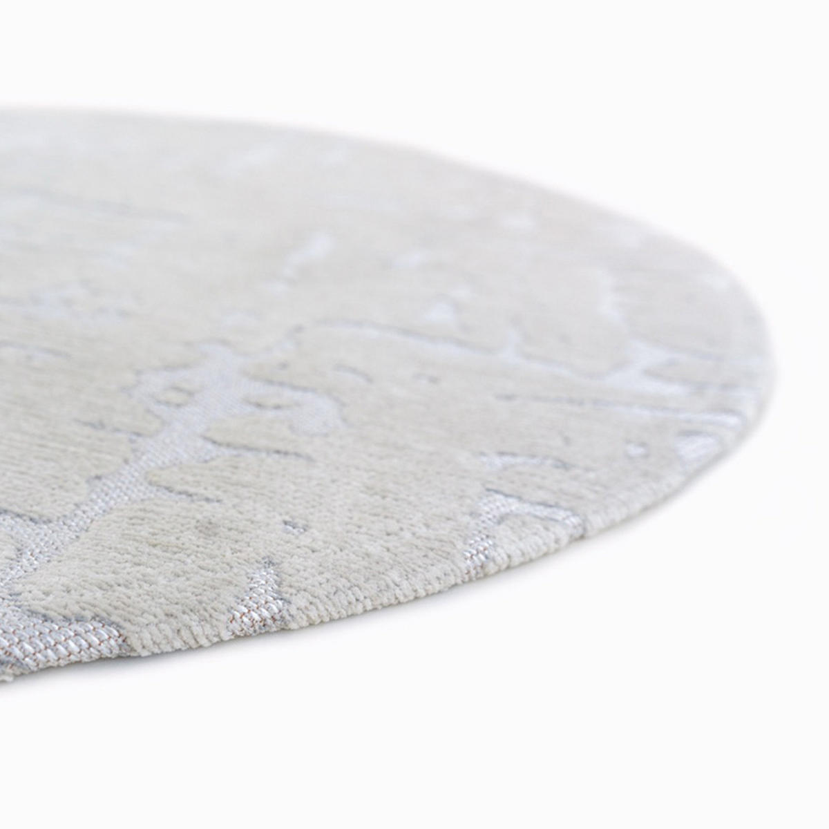 TEPPICH Tsingy Oyster Structures Baobab 240/240 cm - Grau, Kunststoff/Textil (240/240cm) - Louis De Poortere