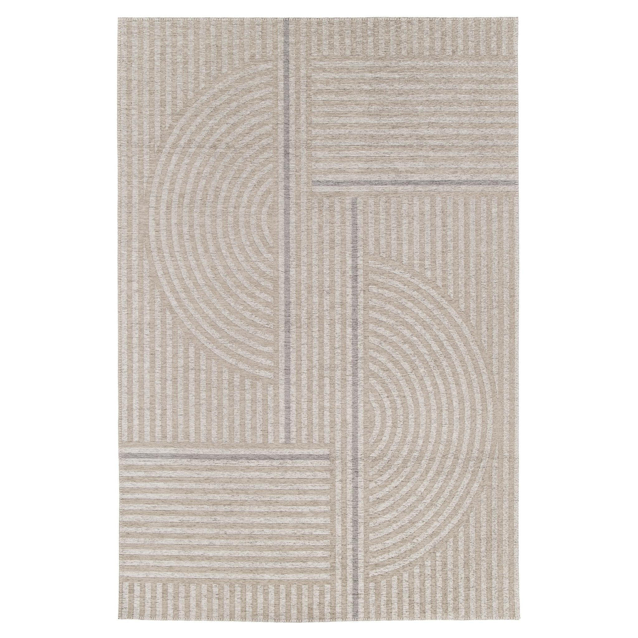 TEPPICH In- Outdoor, recycelt beige - Beige, Textil (120/170cm) - AFK Living