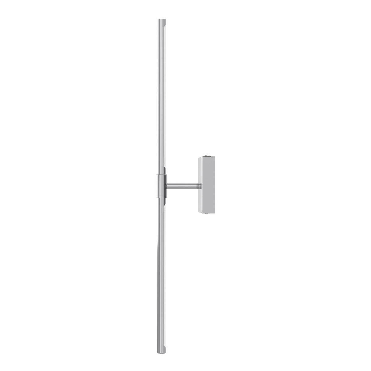AKKU-WANDLEUCHTE inkl. Fernbedienung - 3-Stufen-Dimmer - Eisen - Silberfarben, Metall (12/71/11cm) - home24