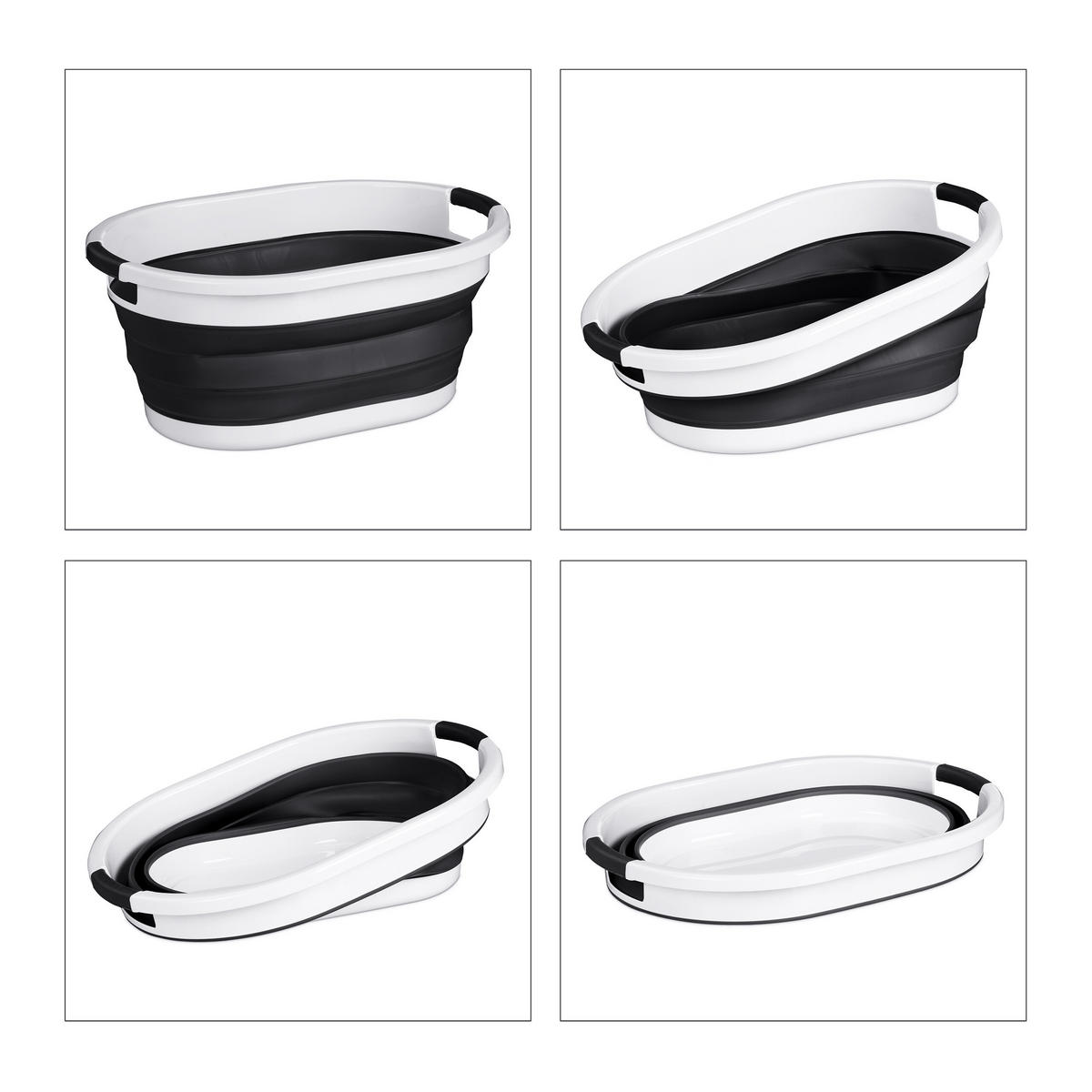 KÔŠ na prádlo - viacfarebná, plast (61/27.5/44cm) - Relaxdays