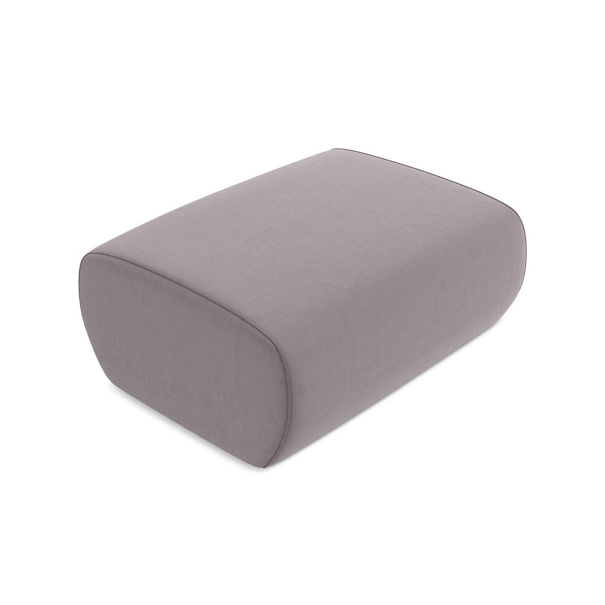 POUF Samt Stoff Violett - Lila/Flieder, Kunststoff/Textil (102/40/62cm) - Makamii