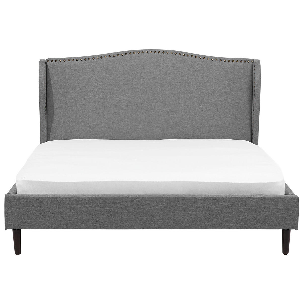 POLSTERBETT 180/200cm Grau Colmar - Grau, Textil (180/200cm) - Beliani