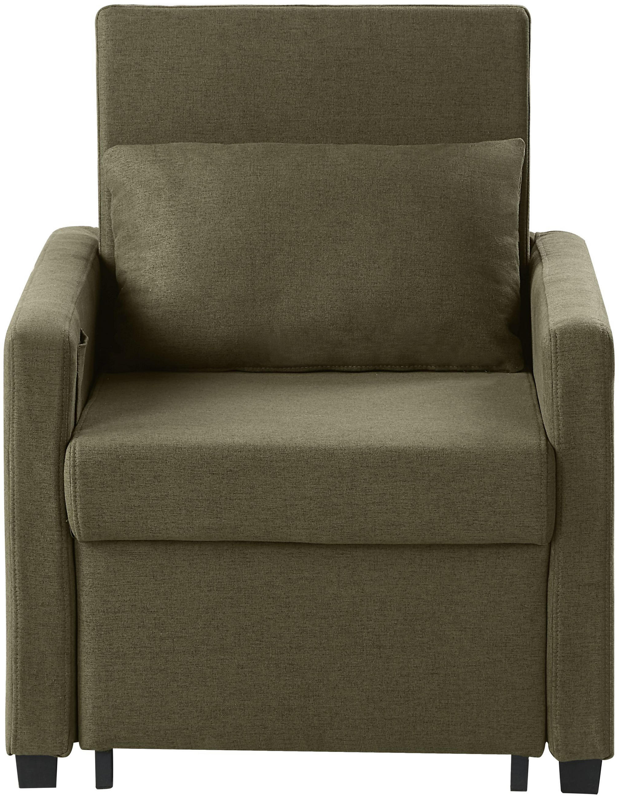 SCHLAFSESSEL Jerry Grün - Grün, Textil (74/89/91cm) - ATLANTIC home collection