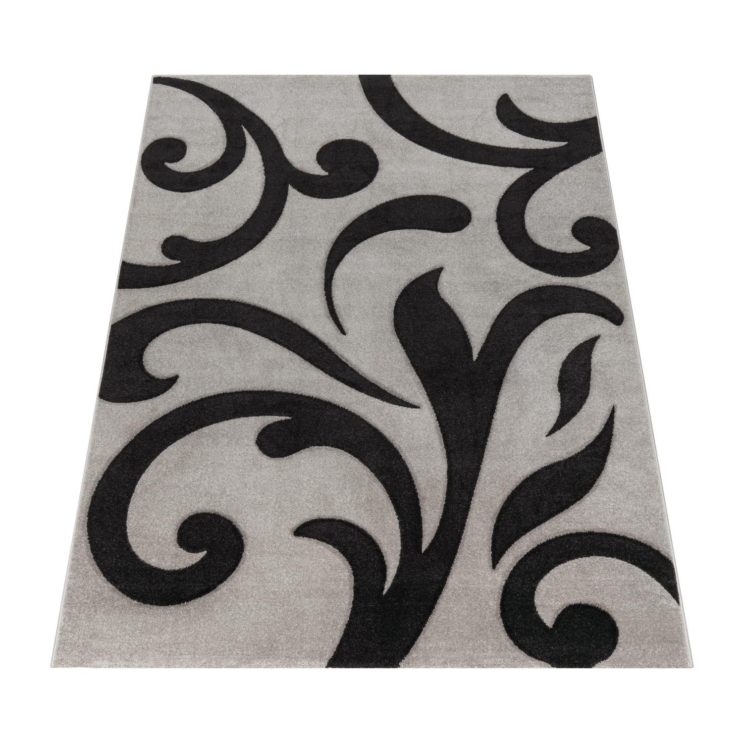 KURZFLORTEPPICH 60/110 cm Diamond 761 - Grau, Textil (60/110cm) - Paco Home