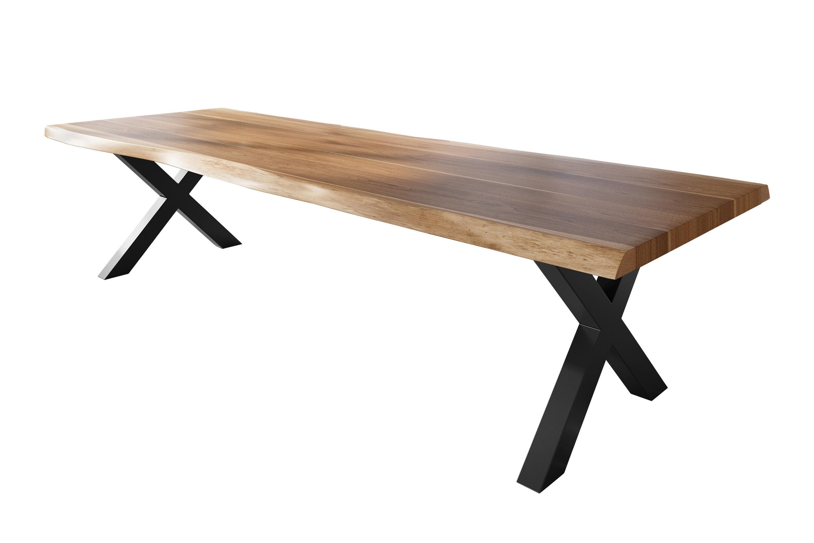 ESSTISCH TITAN - Beige/Schwarz, Holz (120/350/79cm) - SAM
