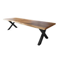 ESSTISCH TITAN - Beige/Schwarz, Holz (120/350/79cm) - SAM