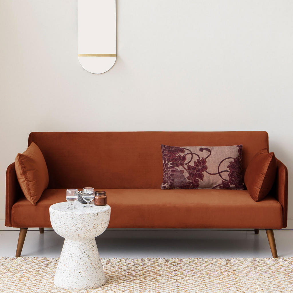 Thumbnail - Drawer Bettsofa, Rost, Textil, 190x78x84 cm, Wohnzimmer, Sofas & Couches, Schlafsofas