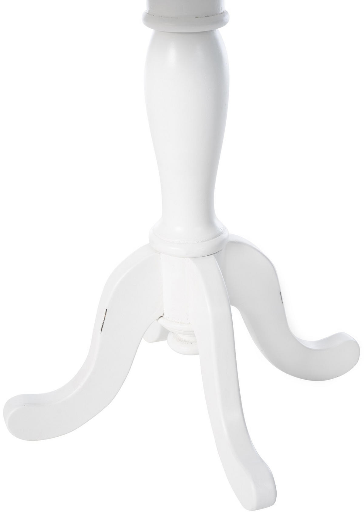 BEISTELLTISCH eckig 50/50/65 cm Holz natura/weiß - Eukalyptusholzfarben/Weiß, Holz (50/50/65cm) - CLP