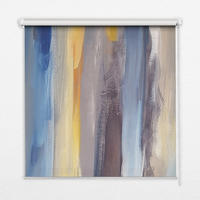 VNÚTORNÁ roleta - okenná roleta - roleta - 100x100 cm - Maľovaný obraz - modrá, plast (100/100/0.5cm) - TULUP