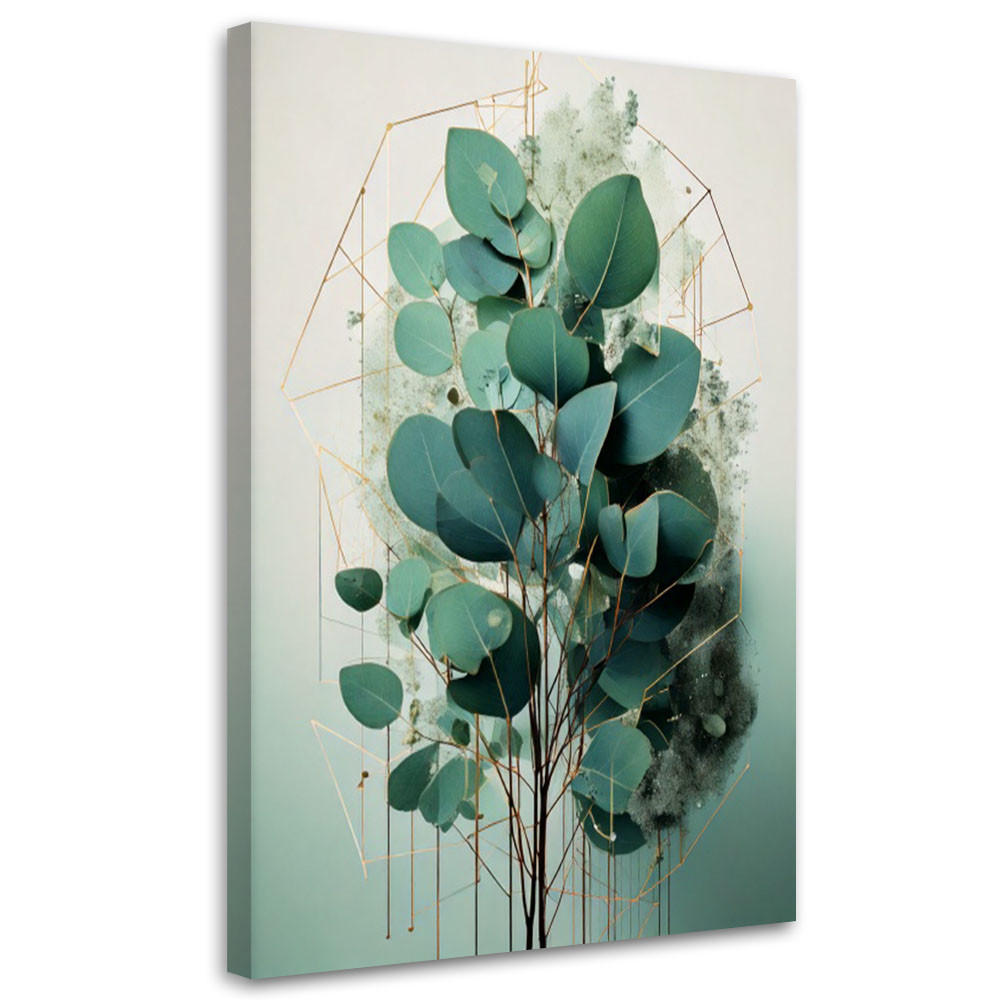 LEINWANDBILD Natur und Botanik 80x120cm - Grün, Textil (80/120cm) - Feeby