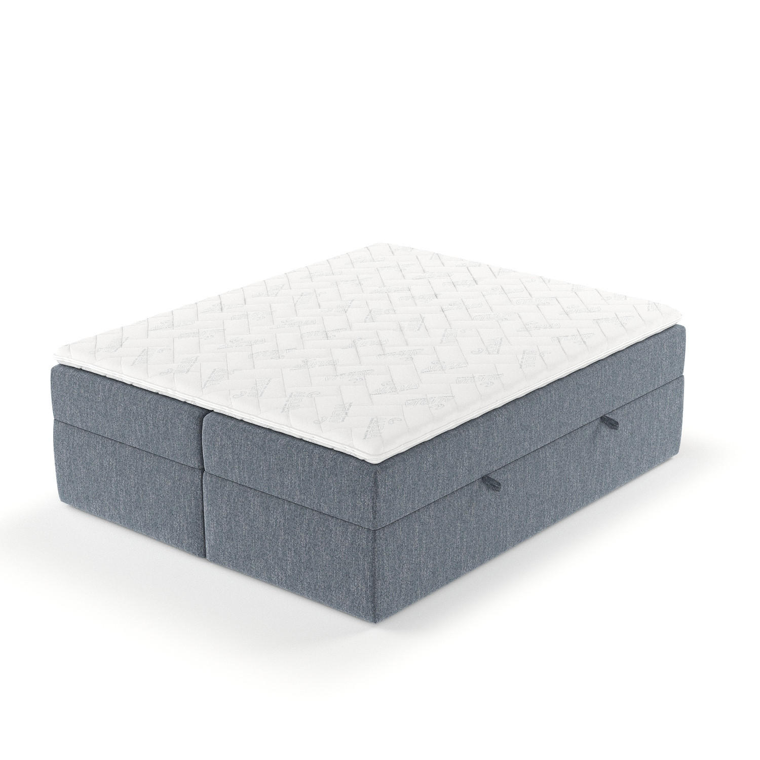Thumbnail - Maison de Reve Boxbett, Blau, Textil, Buche, Kiefer, H3, Höhe ca. 20 cm, 140x200 cm, Oeko-Tex® Standard 100, FSC 100%, M...