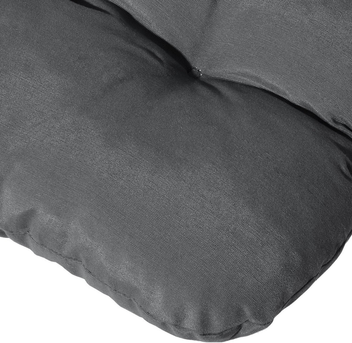 NIEDERLEHNERAUFLAGE Flair NL 100/50/8cm Graphitgrau (6tlg) - Graphitfarben, Textil (50/8/100cm) - Beautissu 