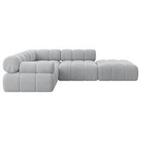 ECKSOFA modulares Sofa Felto-L1 - 285x190x70 cm Grau Cord - Grau, Holzwerkstoff/Textil (285/190cm) - ALTDECOR