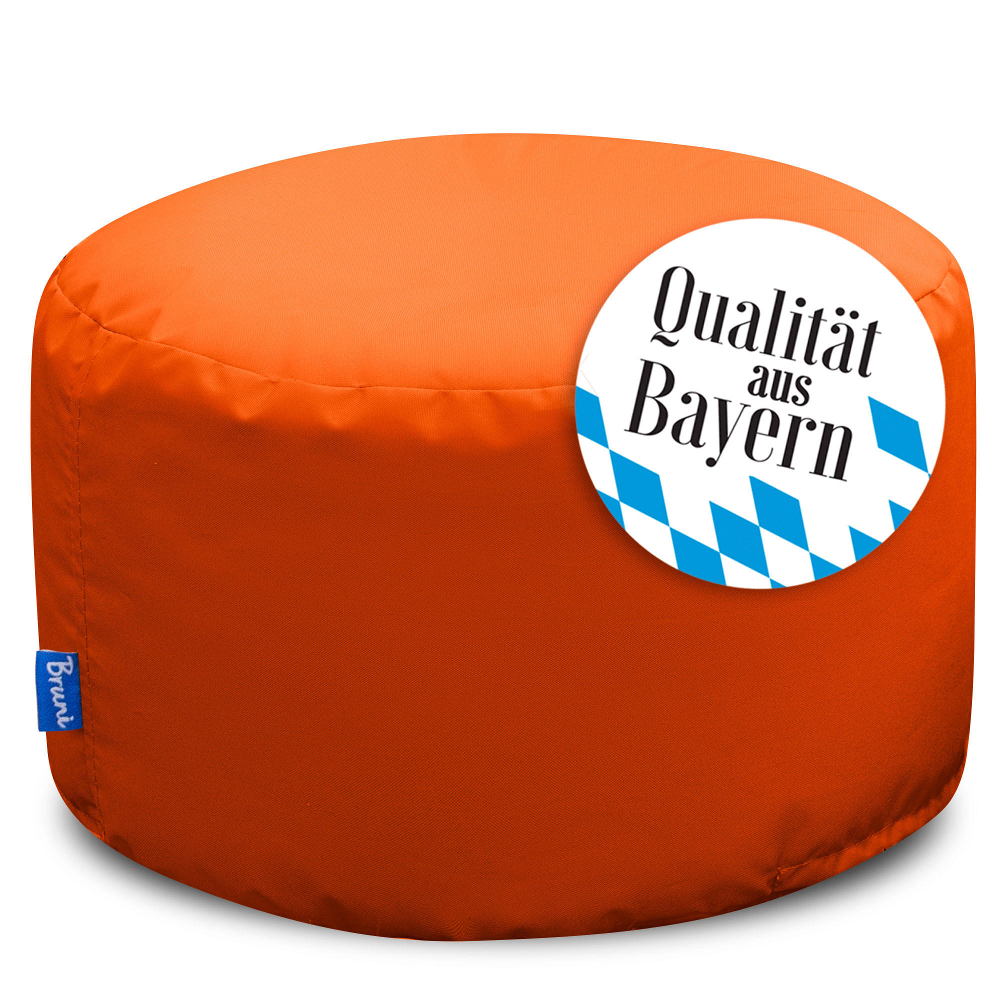SITZPOUF L orange - Orange, Textil (500/300/500cm) - Bruni