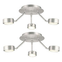 LED DECKENLEUCHTE COPO Silber matt - Silberfarben, Metall (18.2/18.2/58cm)