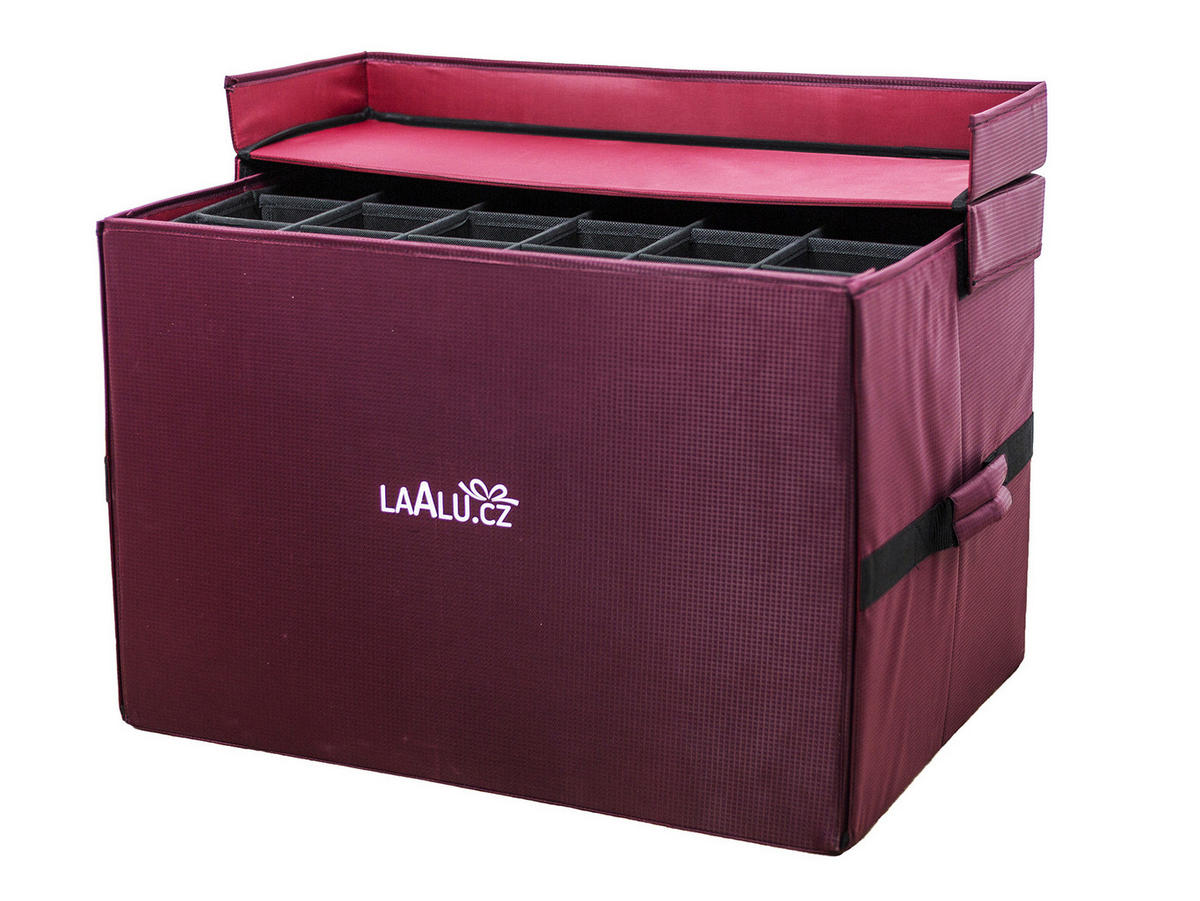 LAALU CHRISTBAUMKUGEL-SET 152 Stück in Luxusbox SYMBOL WEIHNACHTEN für Weihnachtsbäume 240-270 cm - Blau/Rot, Glas/Kunststoff (55/50/75cm) - LAALU