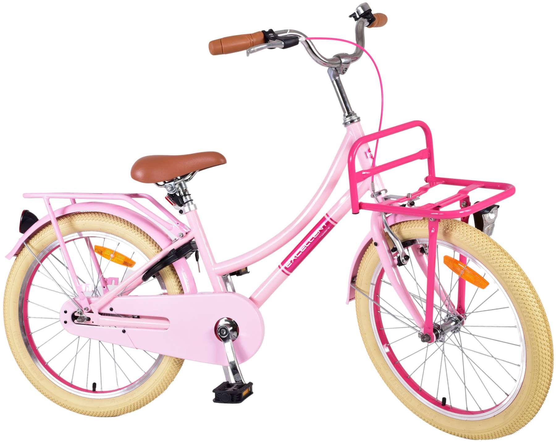 KINDERFAHRRAD Excellent - Mädchen - 20 Zoll - Rücktritt + Handbremse - Rosa - Rosa, Metall (67cm) - TPFSports