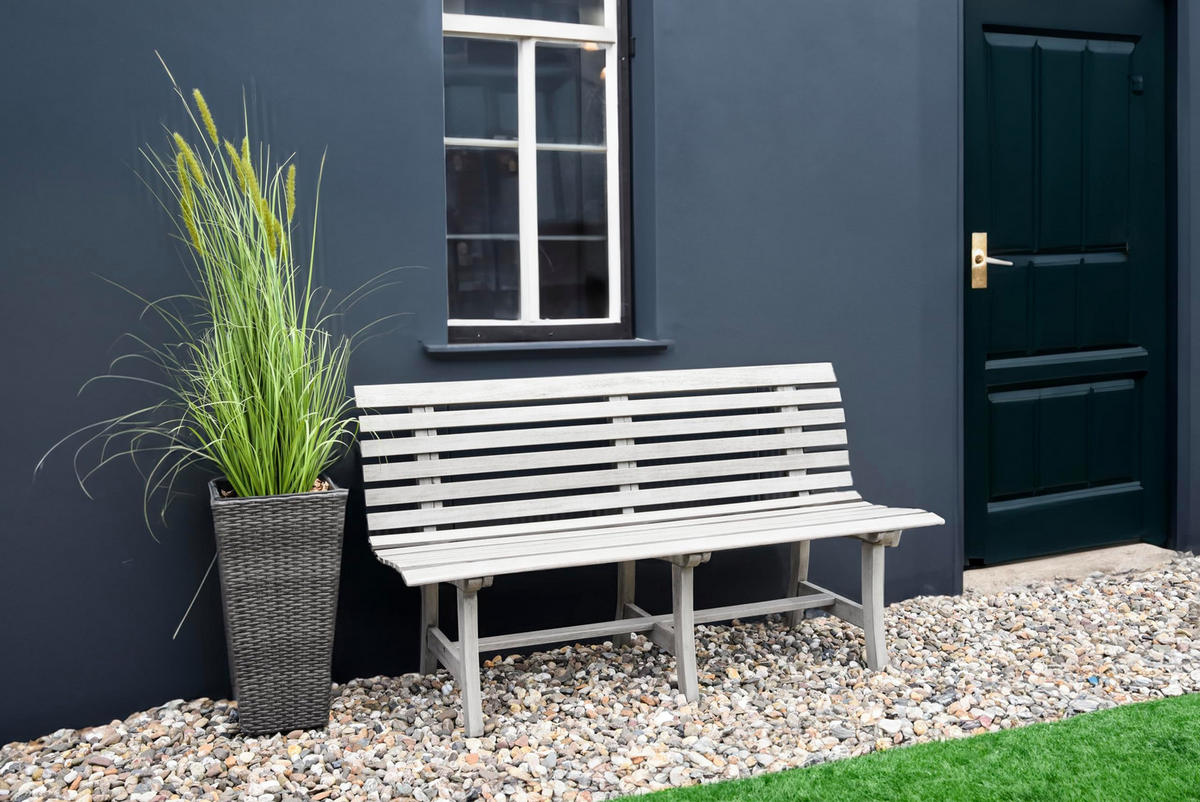 PARKBANK Lund Gartenbank - Eukalyptusholzfarben, Holz (150/82/60cm) - DELUKE