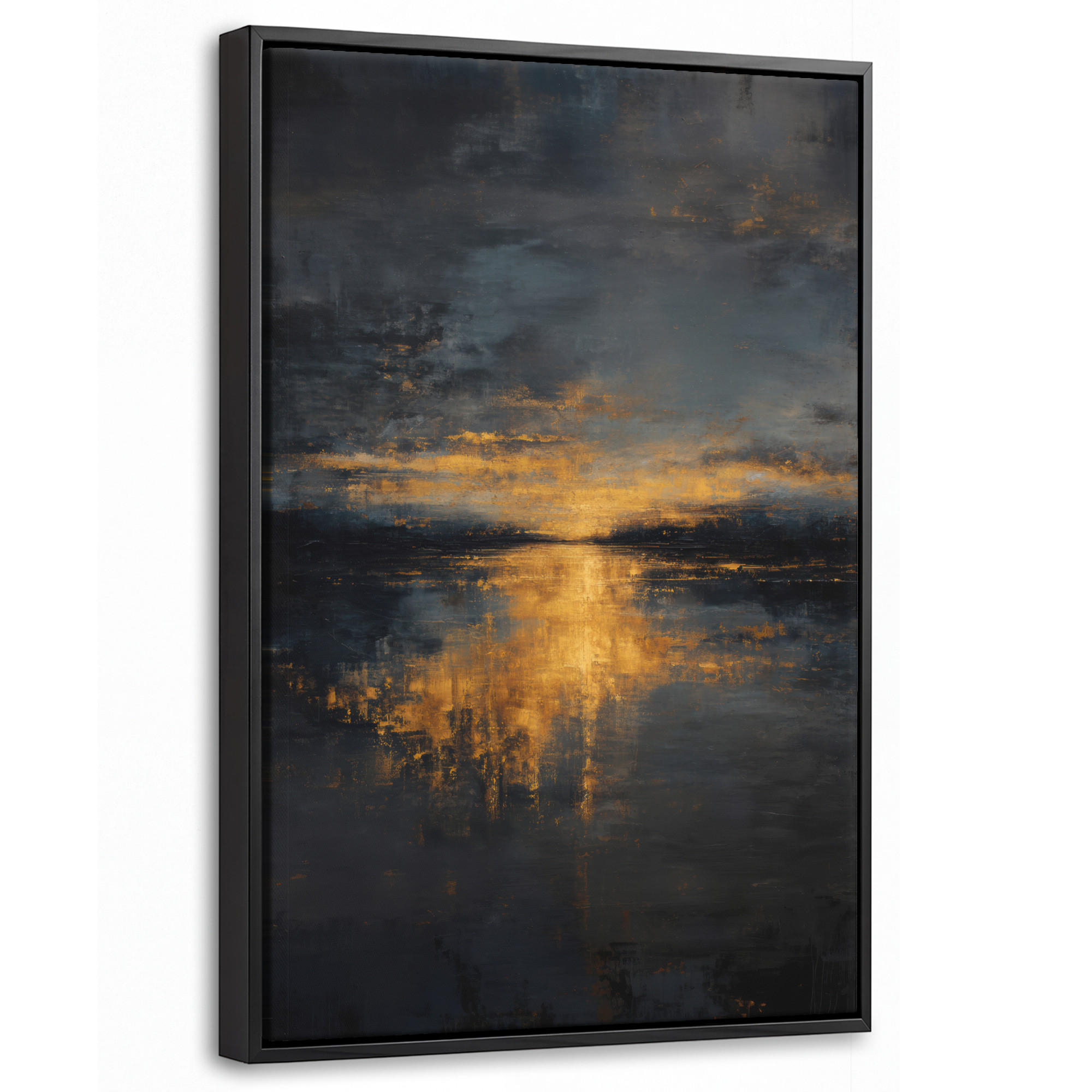 MuchoWow Leinwand Anthrazit 40x60 cm