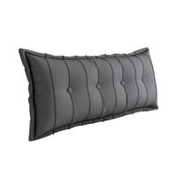 RÜCKENKISSEN Plüsch Grau 140 cm - Grau, Textil (50/140cm) - Vercart