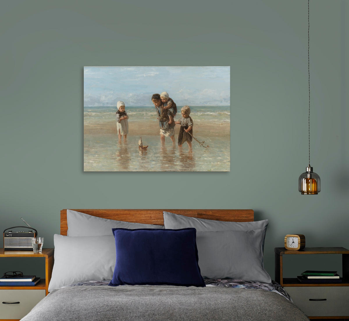 LEINWANDBILD | Kinder des Meeres | 75x100cm - Multicolor, Holzwerkstoff (100/70cm) - Art for the Home