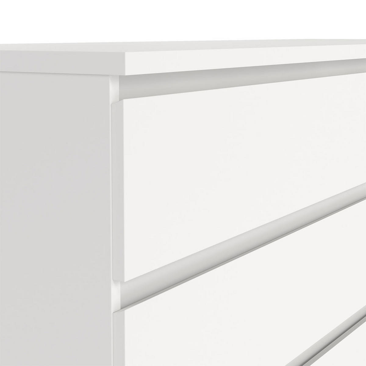 KOMMODE, Naia, Weiß, Holzwerkstoff, 154 x 50 x 71 cm - Weiß, Holzwerkstoff (154/71/50cm) - ebuy24