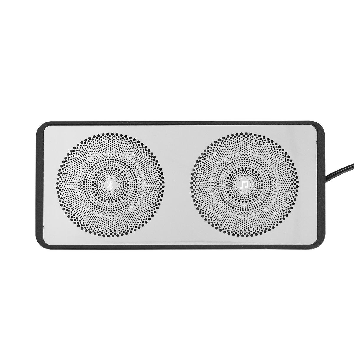 ČALÚNENÁ posteľ z MDF, 160/200 cm biela, s USB, Bluetooth a osvetlením - biela, kompozitné drevo (160/200cm) - BEAOK