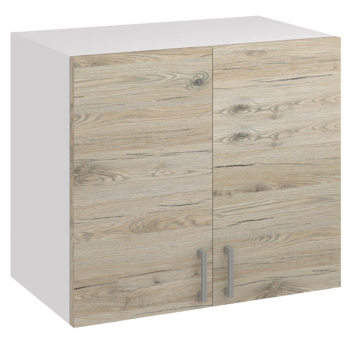 KÜCHENHÄNGESCHRANK G80 2D eiche bordeaux - Bordeaux, Holzwerkstoff (80/60/31cm) - roe furniture