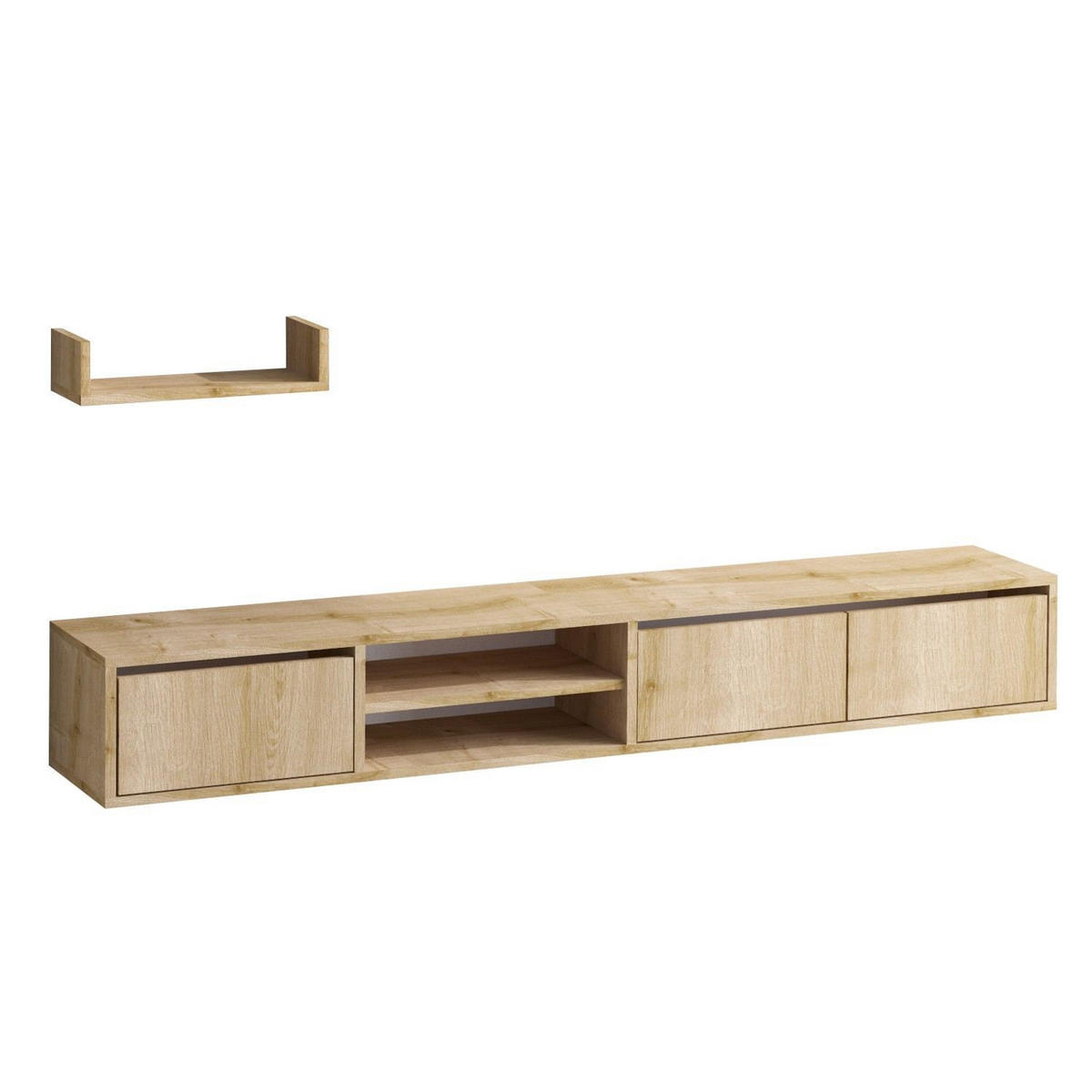 TV-MÖBEL heka beige - Beige, Holz (15/12/40cm) - Habitat Garten