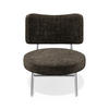 SESSEL Rastervelours 60cm - Braun, Textil (60/70/71cm) - Sia Home