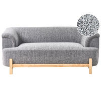 2-SITZER-SOFA Stoff Dunkelgrau Alnor - Dunkelgrau, Textil (162/67/85cm) - Beliani