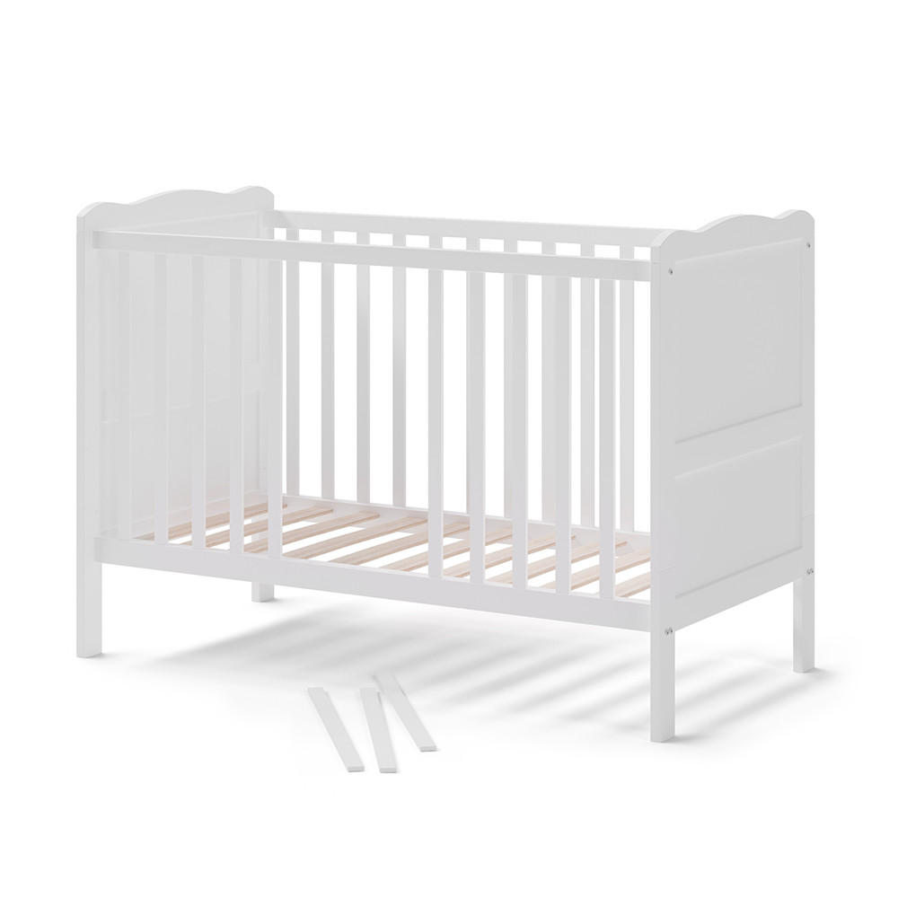 BABYBETT Tobi Weiß 60x120 cm - Weiß, Holz (60/120cm) - VitaliSpa