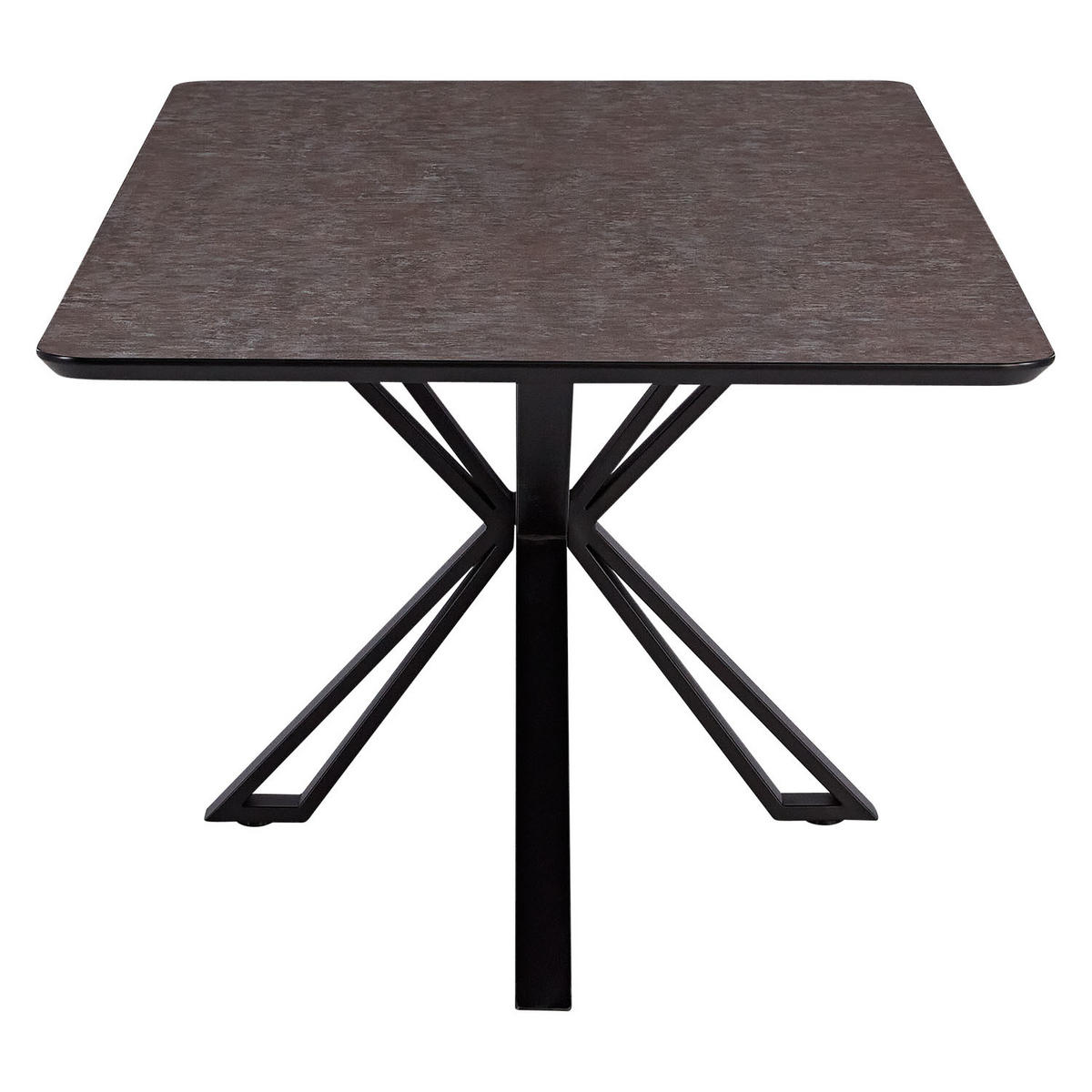 ESSTISCH rechteckig 200/100/76 cm Braun - Schwarz/Braun, Metall (200/100/76cm) - Homestyle4u