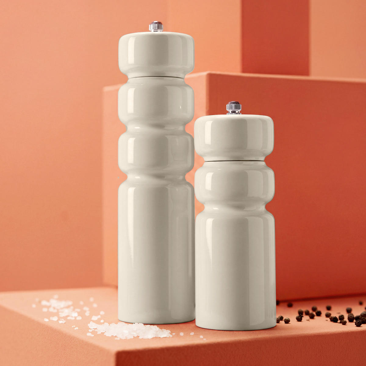 SALZ- UND PFEFFERMÜHLE Salt & Pepper 17 cm - Beige, Holz/Metall (6/17/6cm) - Butlers