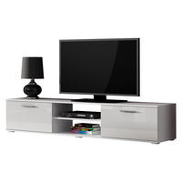 TV-LOWBOARD 180 Soho S03 - Silberfarben/Weiß, Holzwerkstoff/Kunststoff (180/37/43cm) - MIRJAN24