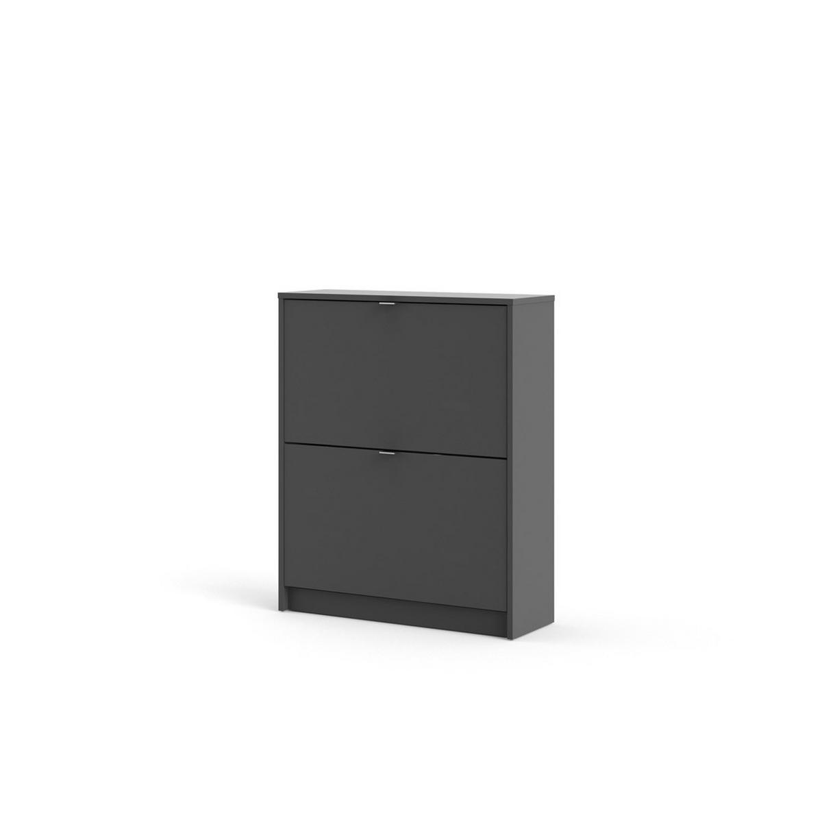 SCHUHSCHRANK, Shane, Grau, Spanplatte foliert, 71 x 25 x 86 cm - Grau, Holzwerkstoff (71/86/25cm) - ebuy24