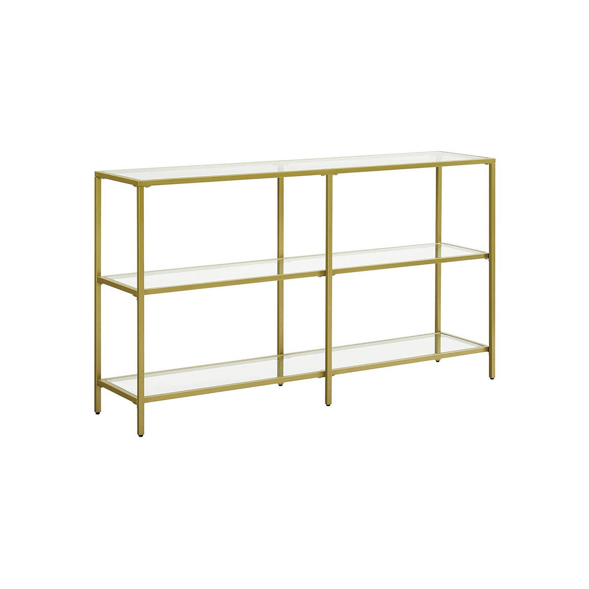KONSOLENTISCH - Goldfarben, Metall (130/30/73cm) - Hansiro