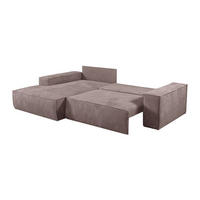 SCHLAFSOFA - 4 Personen-Sitzer - Samt, Stoff - Malve - - Lila, Textil (267/85/167cm) - Vente-Unique